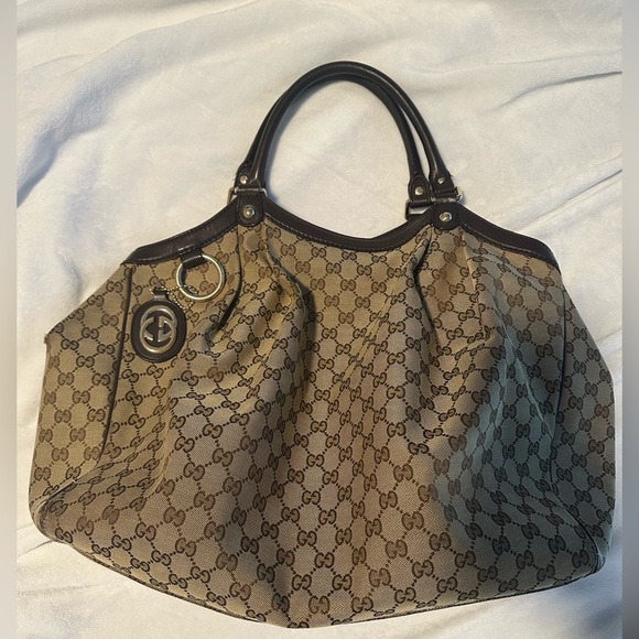 Like New - Gucci Sukey Tote GG Canvas and Wallet - Picture 1 of 9